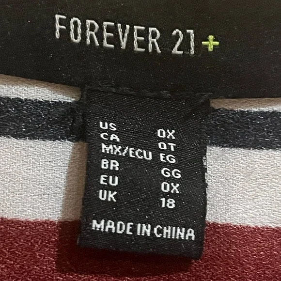 Maroon Striped Blouse - Picture 5 of 5